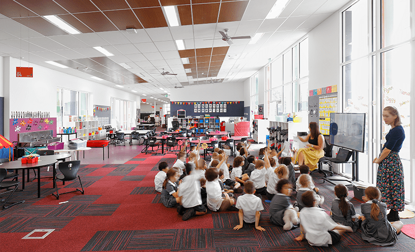 A classroom in a new school