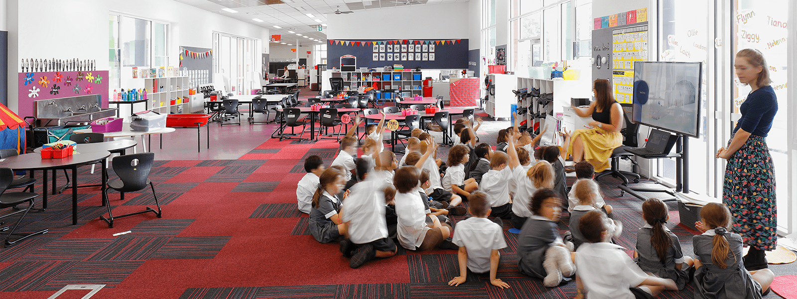 A classroom in a new school