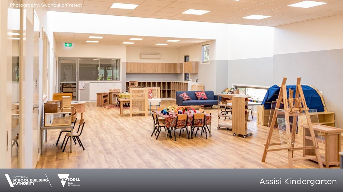 Completed early learning centre interior