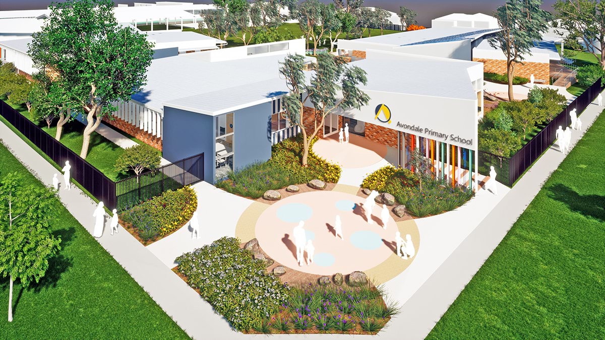 Avondale Primary School - illustrated render