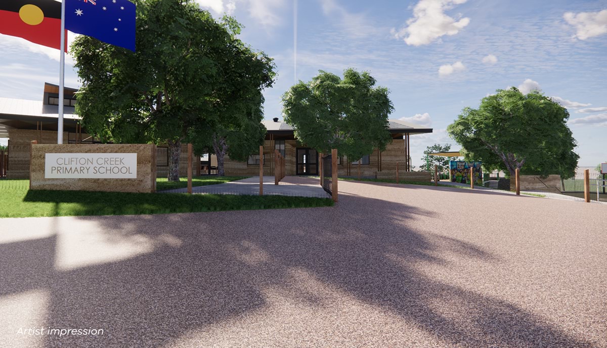 Clifton Creek Primary School - illustrated render