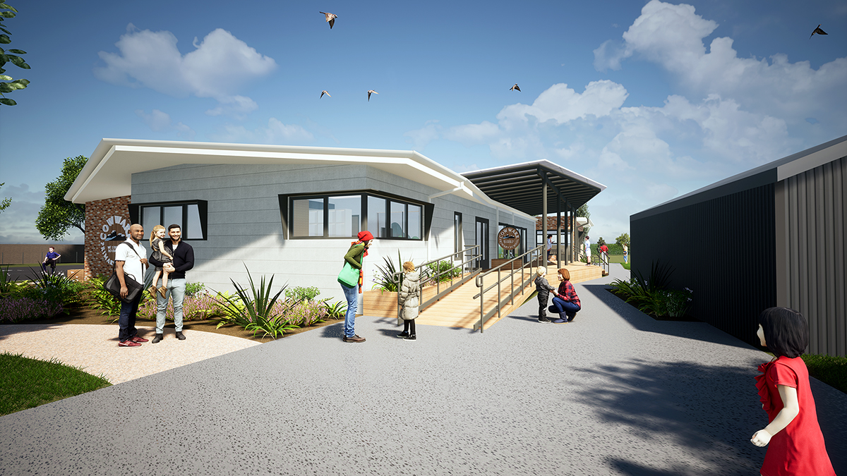 Cowwarr Primary School - illustrated render