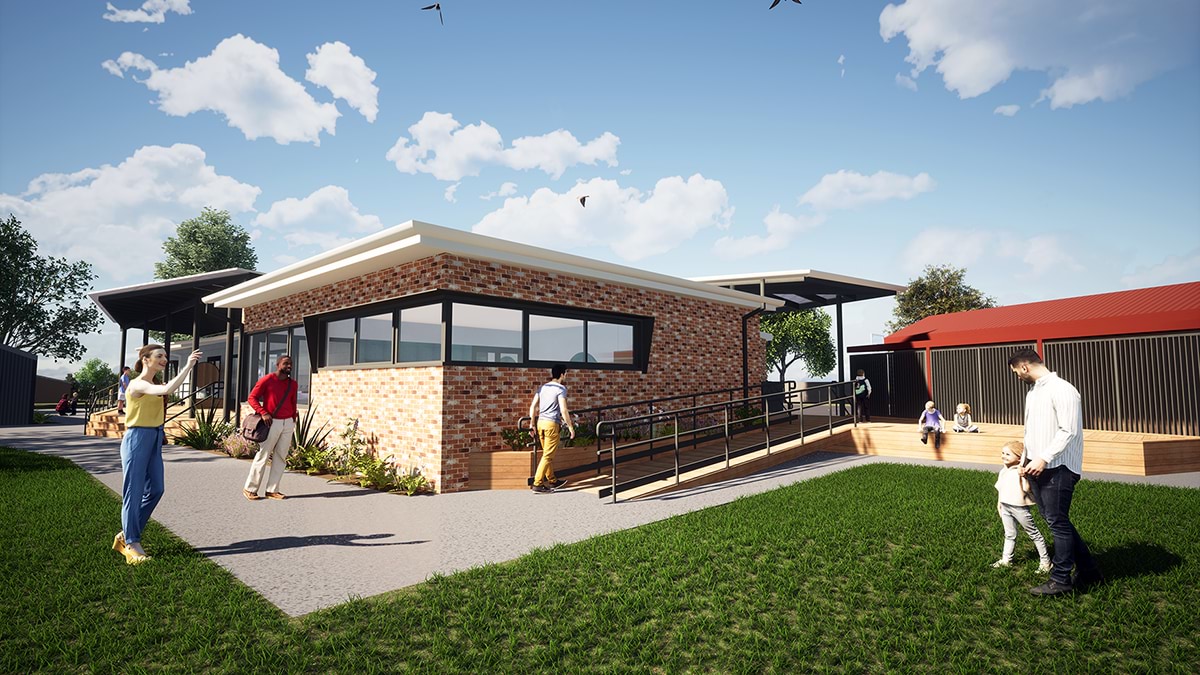 Cowwarr Primary School - illustrated render