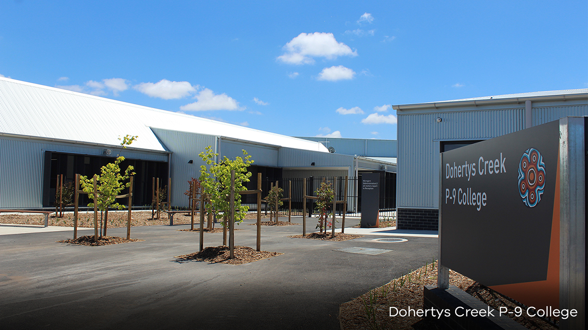 Dohertys Creek P-9 College - new school