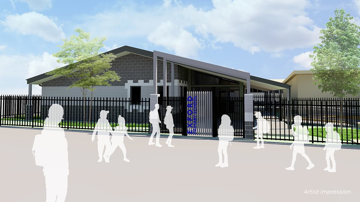 Exford Primary School - illustrated render