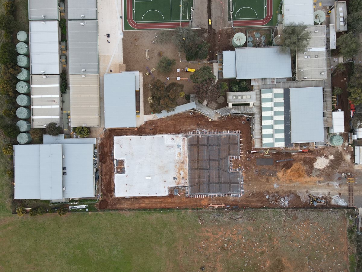 Exford Primary School - construction progress