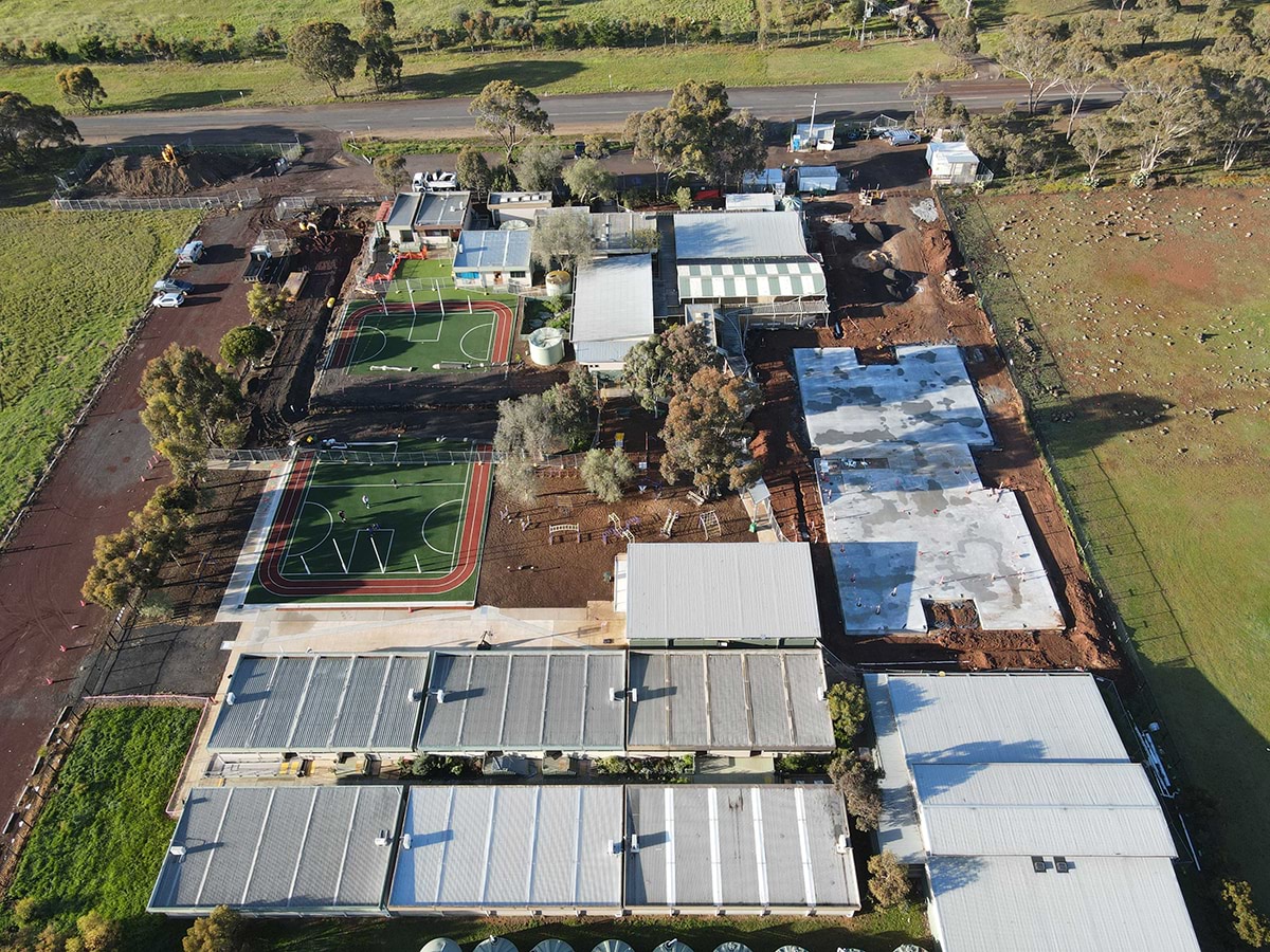 Exford Primary School - construction progress