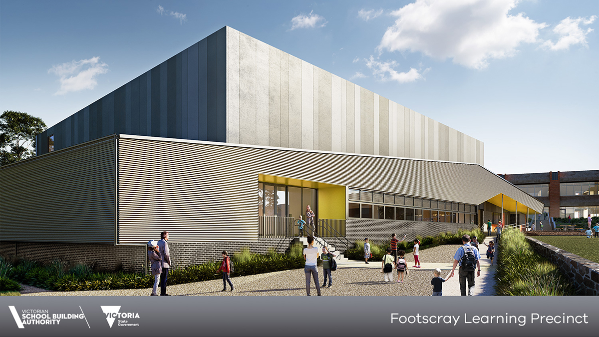 Footscray City Primary School - illustrated render