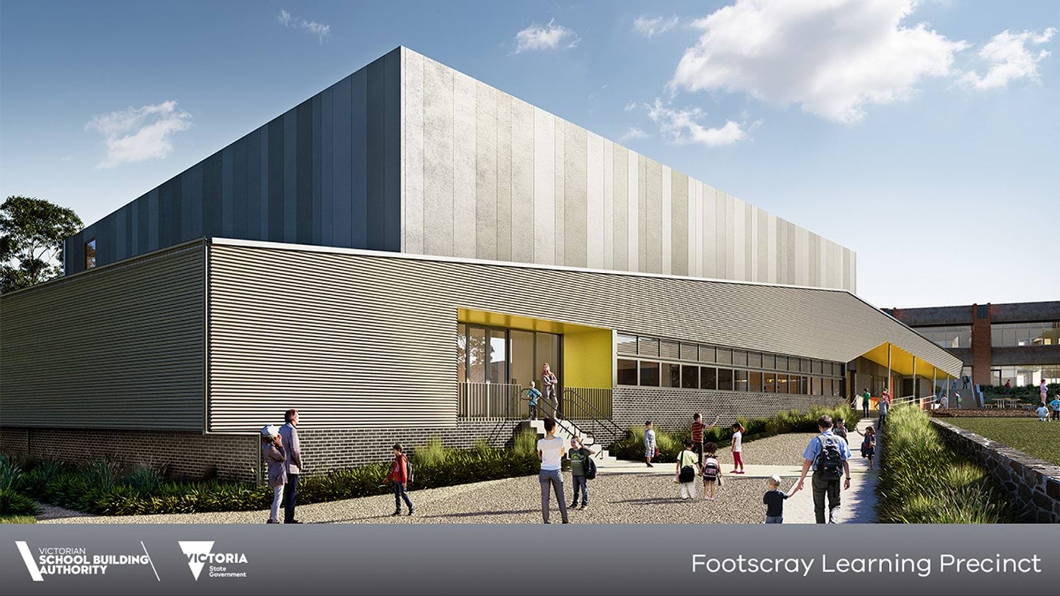 Footscray City Primary School - illustrated render
