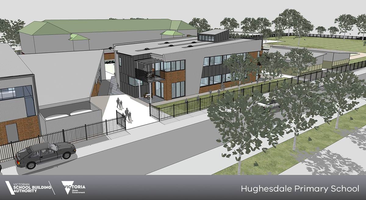 Hughesdale Primary School - illustrated render