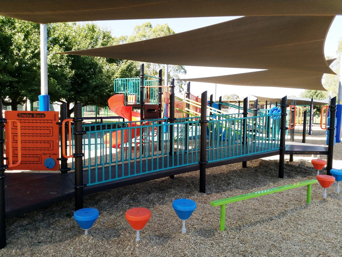 Nathalia Primary School - inclusive playground