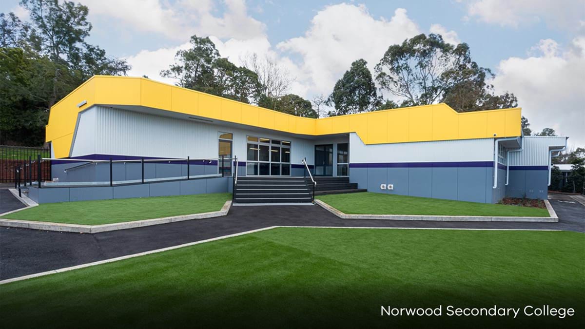 Norwood Secondary College - modular building