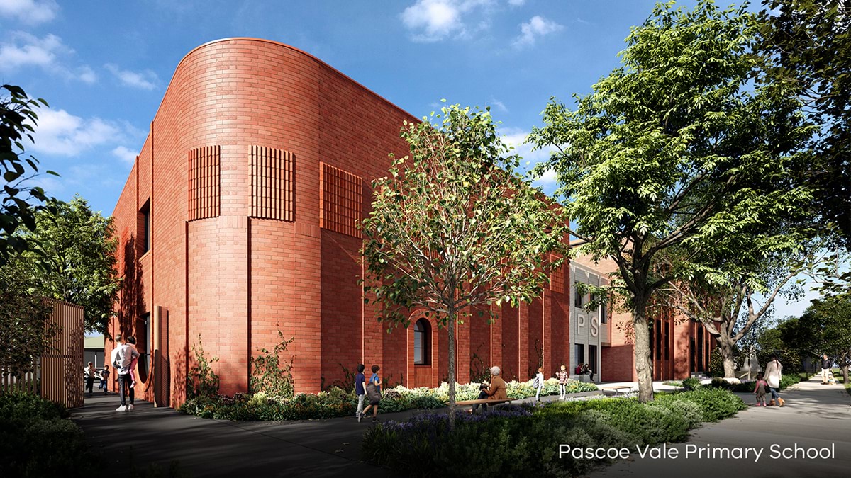 Pascoe Vale Primary School - illustrated render