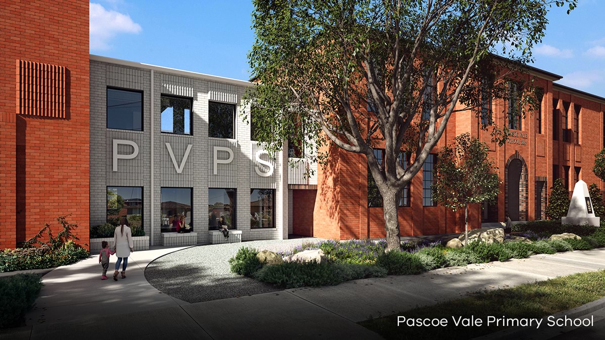 Pascoe Vale Primary School - illustrated render