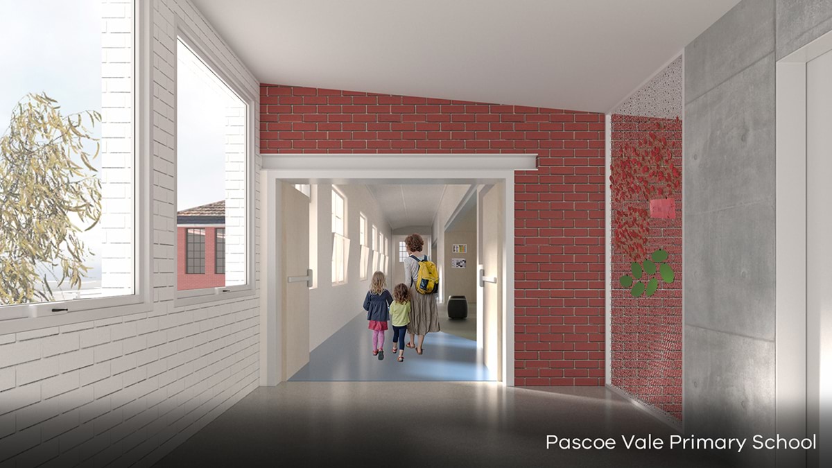 Pascoe Vale Primary School - illustrated render