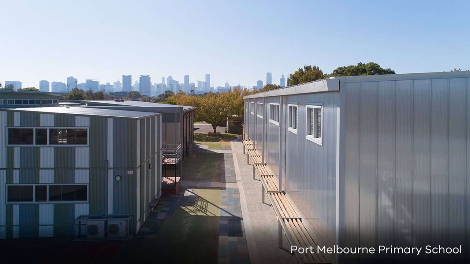 Port Melbourne Primary School - relocated modular buildings