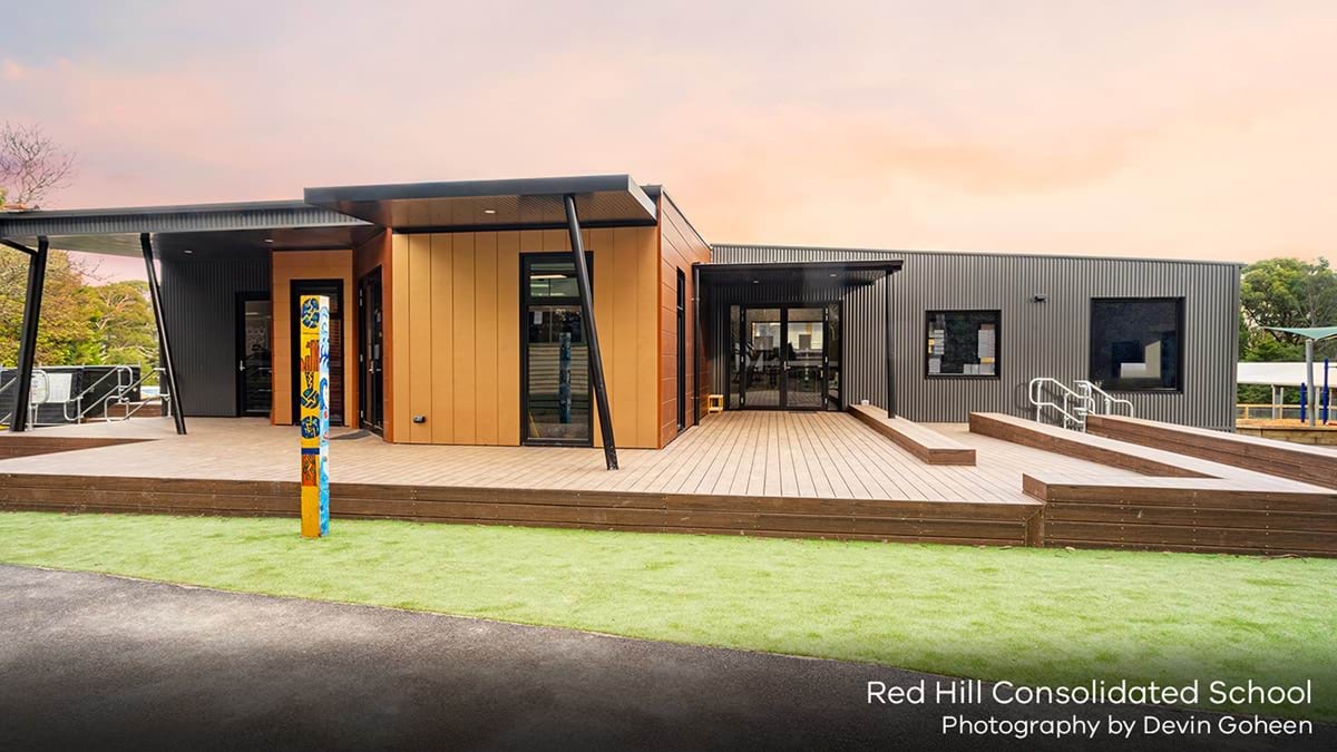 Red Hill Consolidated School - modular building