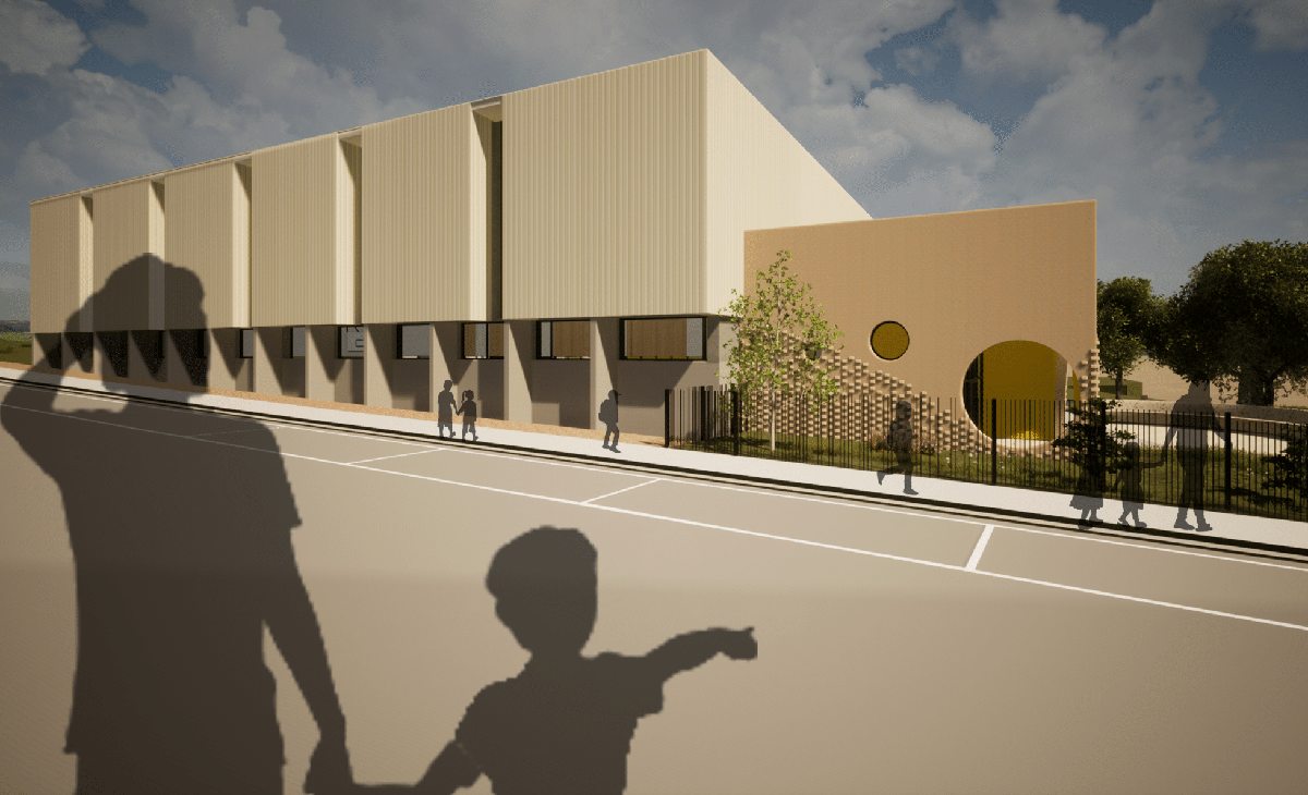 Rosebud Primary School - illustrated render