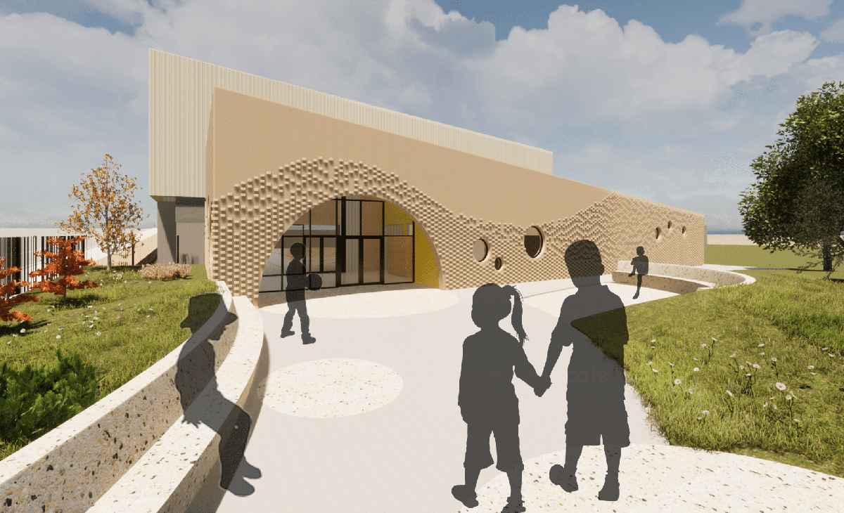 Rosebud Primary School - illustrated render