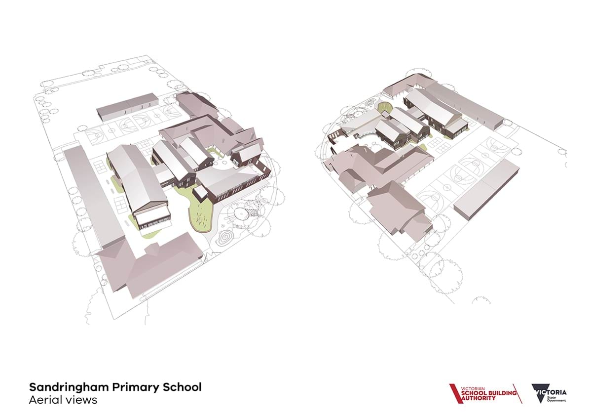 Sandringham Primary School - aerial views