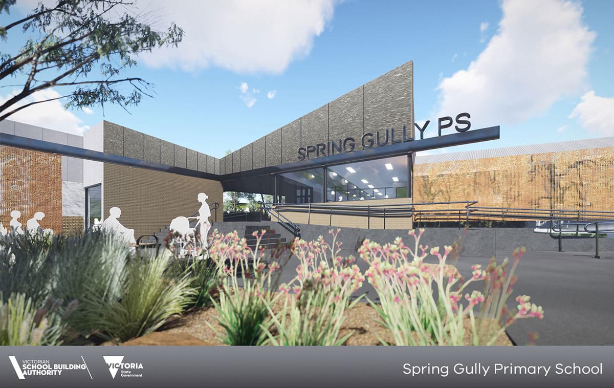 Spring Gully Primary School - illustrated render