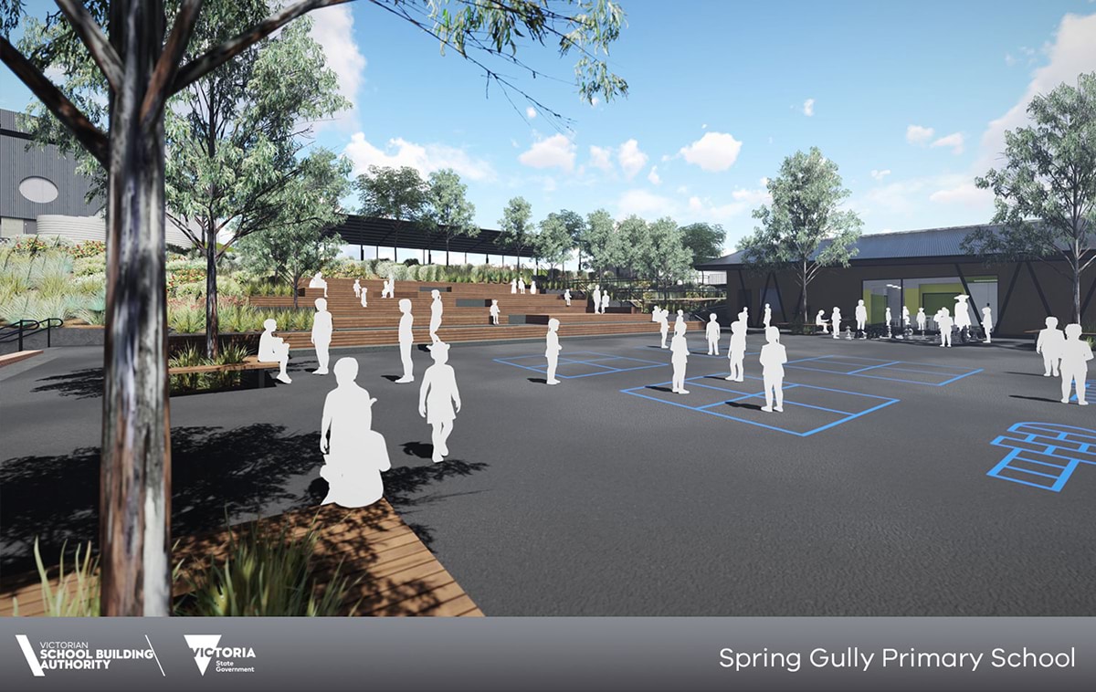 Spring Gully Primary School - illustrated render