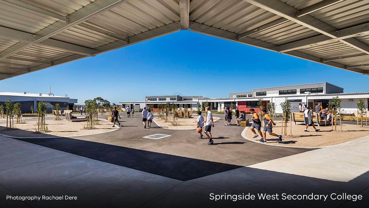 Springside West Secondary College - new school