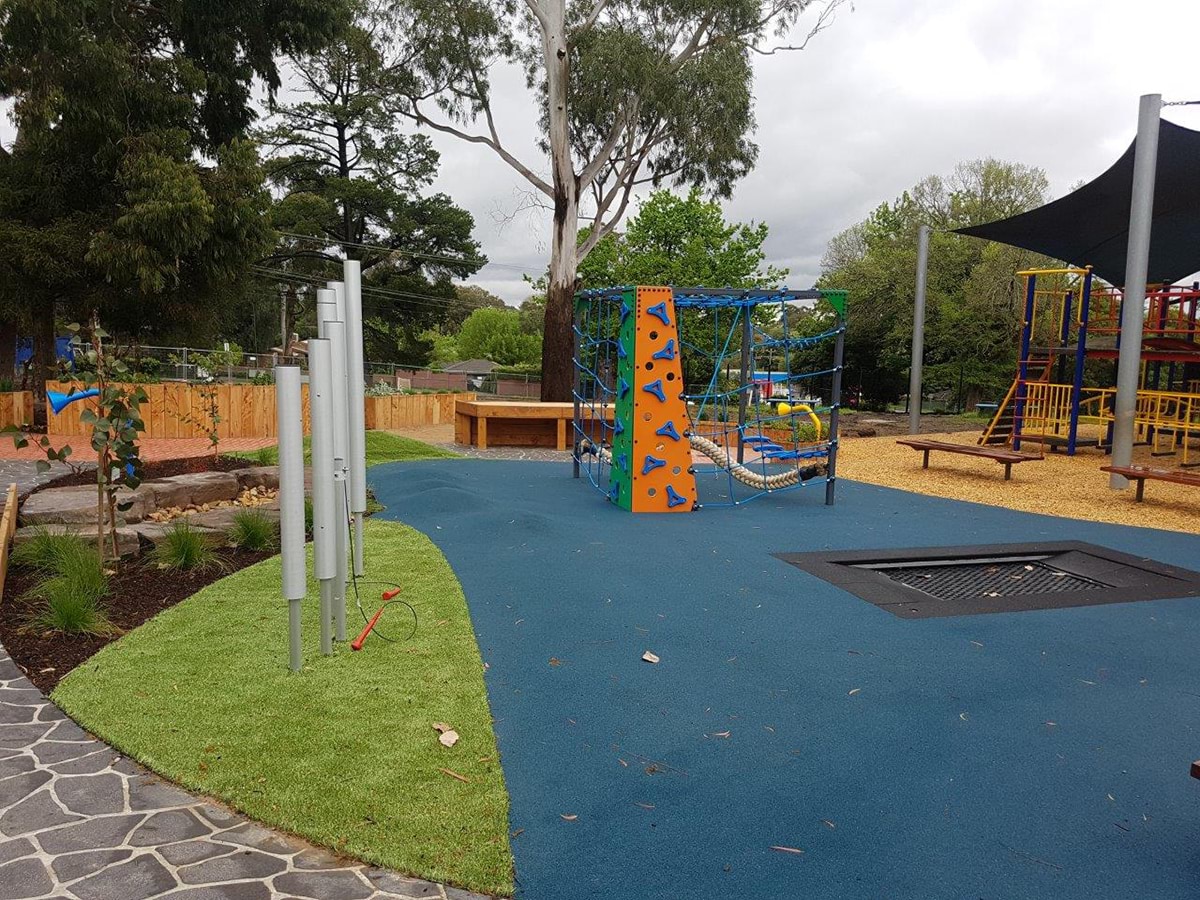 Completed inclusive playground