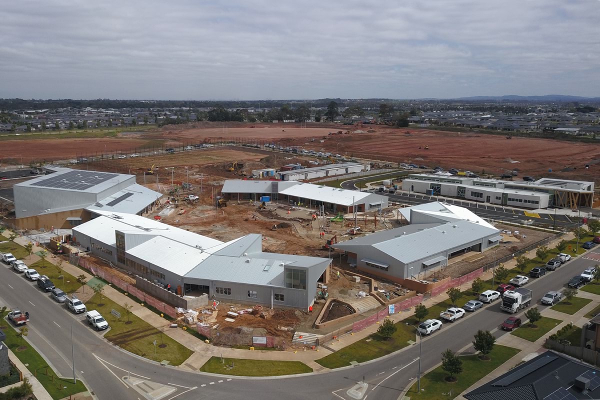 Clyde Creek Primary School - new school, November 2021 construction progress