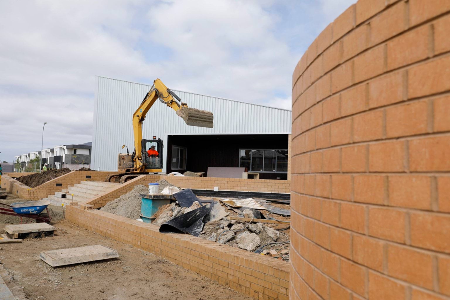 Clyde Creek Primary School - new school, November 2021 construction progress