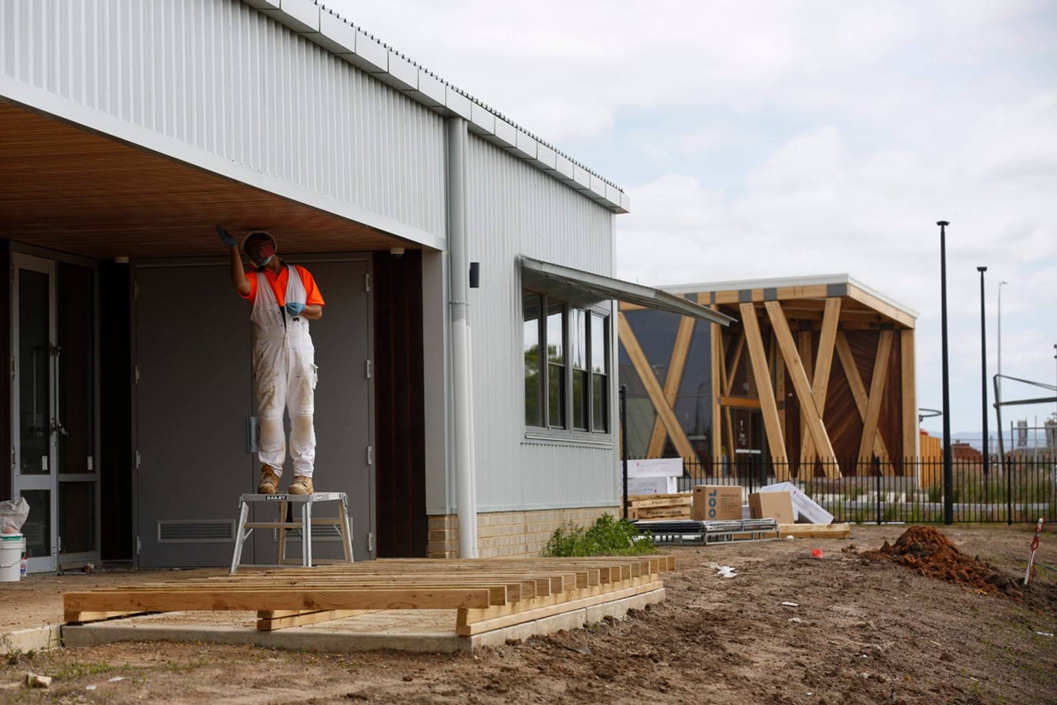 Clyde Creek Primary School - new school, November 2021 construction progress