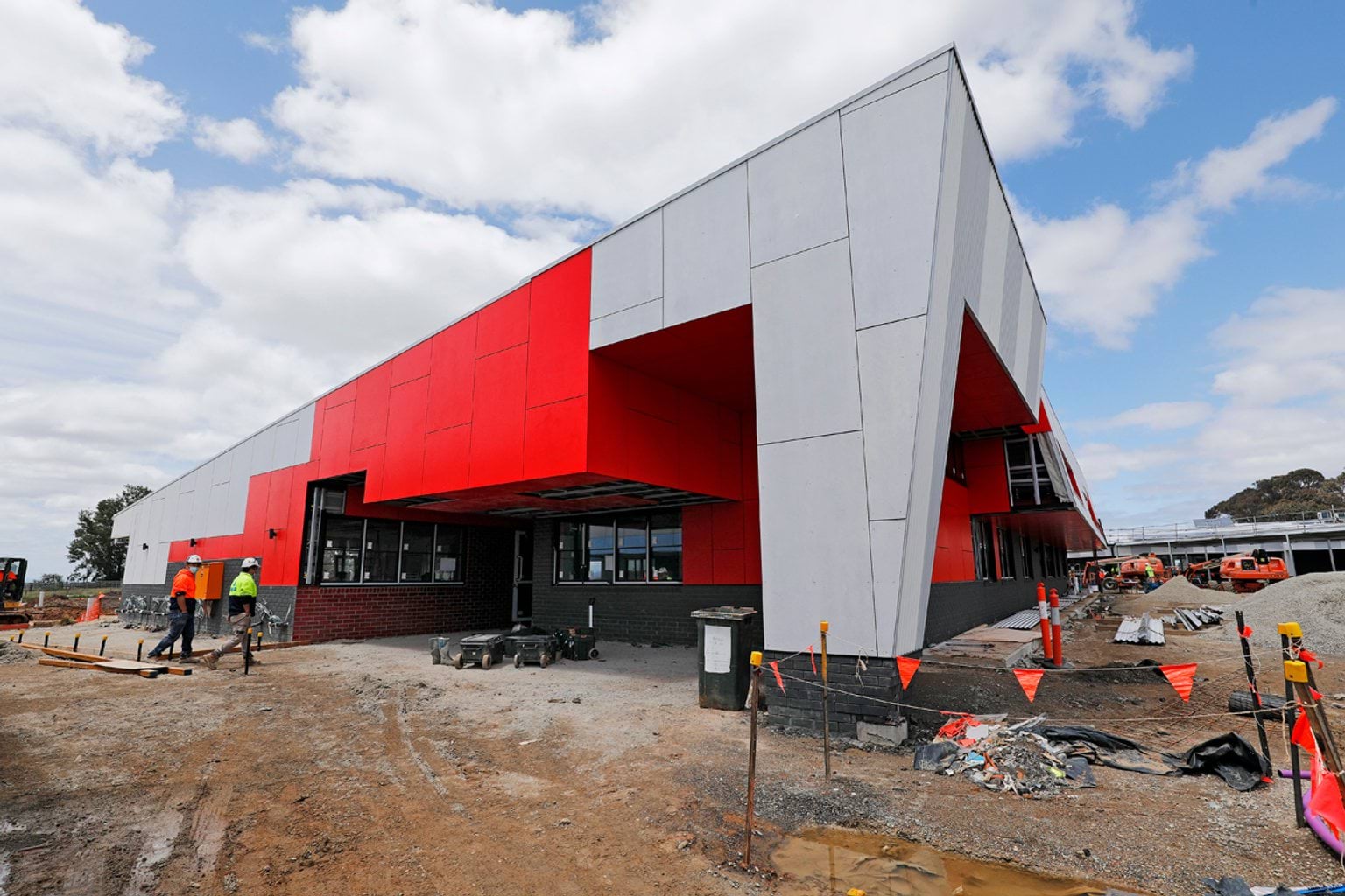 Clyde Secondary College - new school, November 2021 construction progress