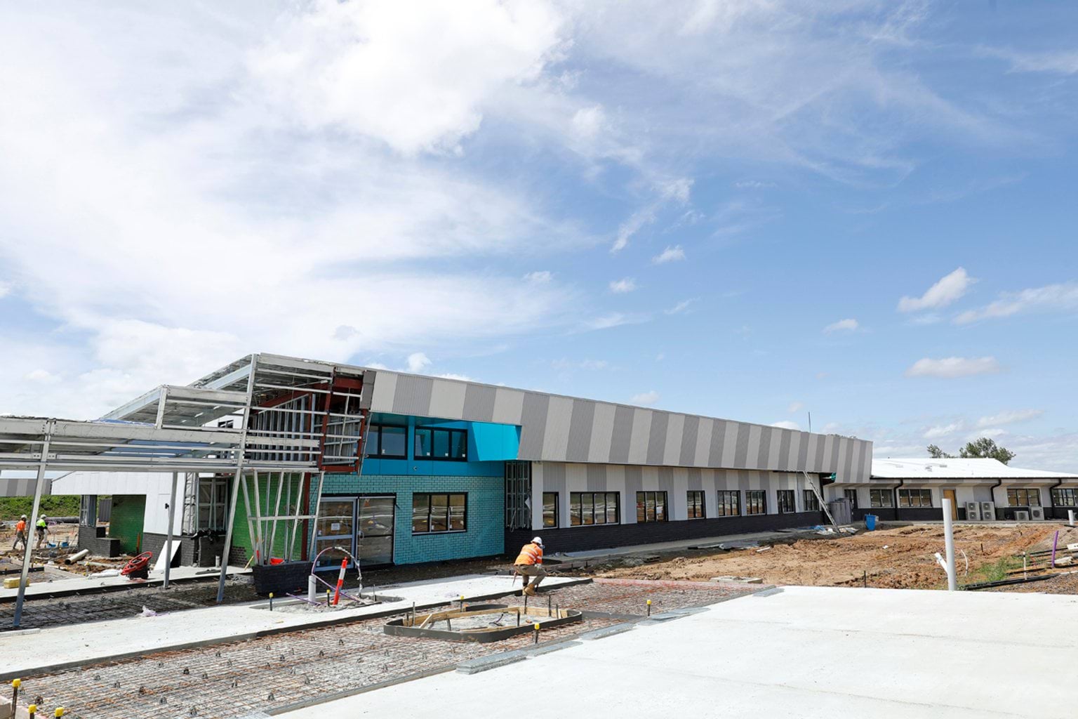 Clyde Secondary College - new school, November 2021 construction progress