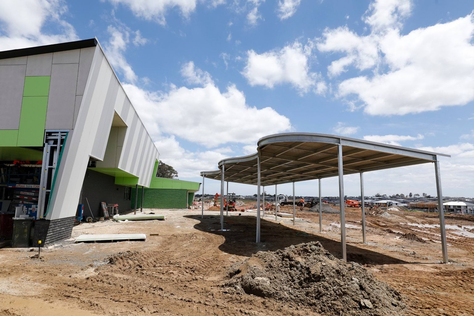 Clyde Secondary College - new school, November 2021 construction progress