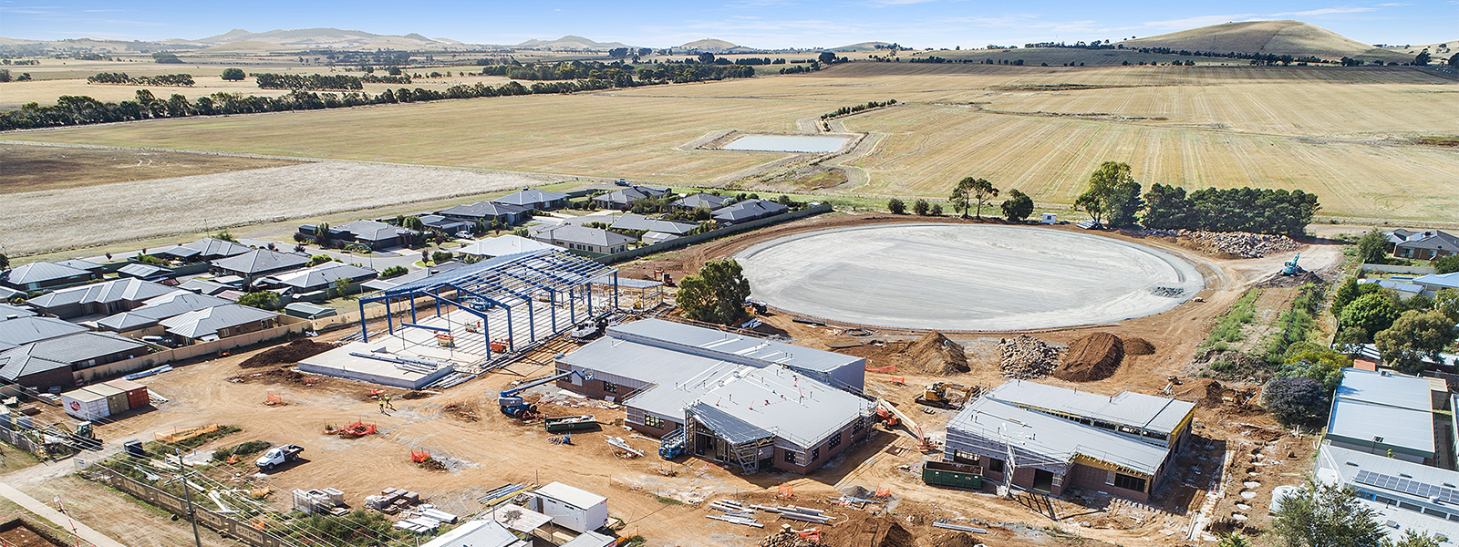 Miners Rest Primary School in construction