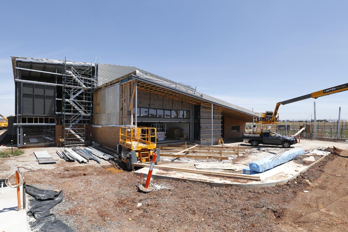 Deanside Primary School - new school, construction progress