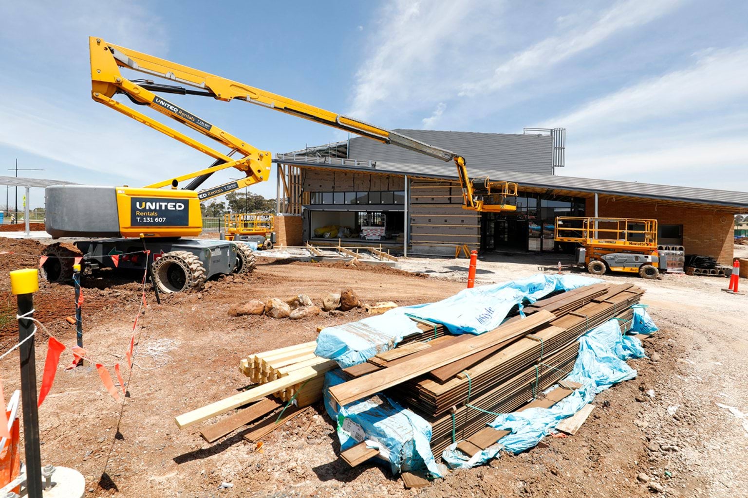 Deanside Primary School - new school, construction progress