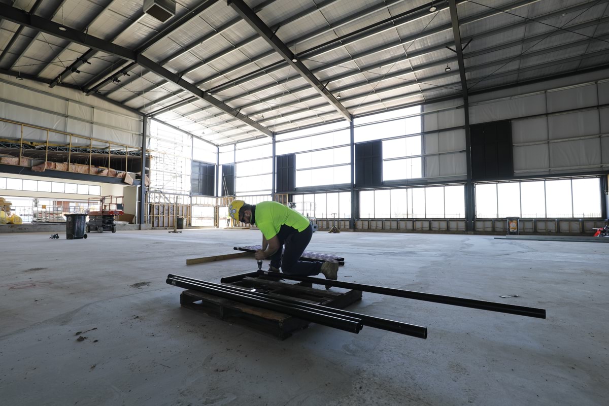 Deanside Primary School - new school, construction progress