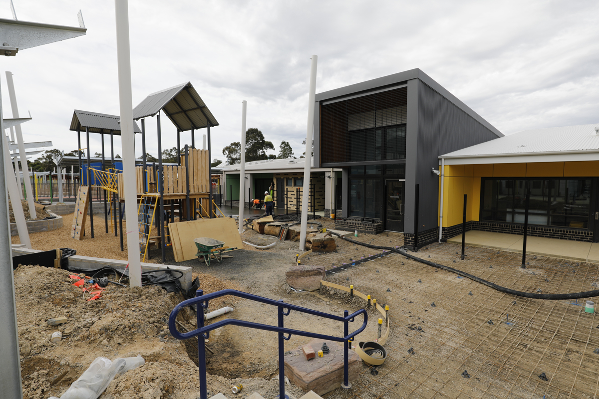 Endeavour Hills Specialist School - new school, November 2021 construction progress