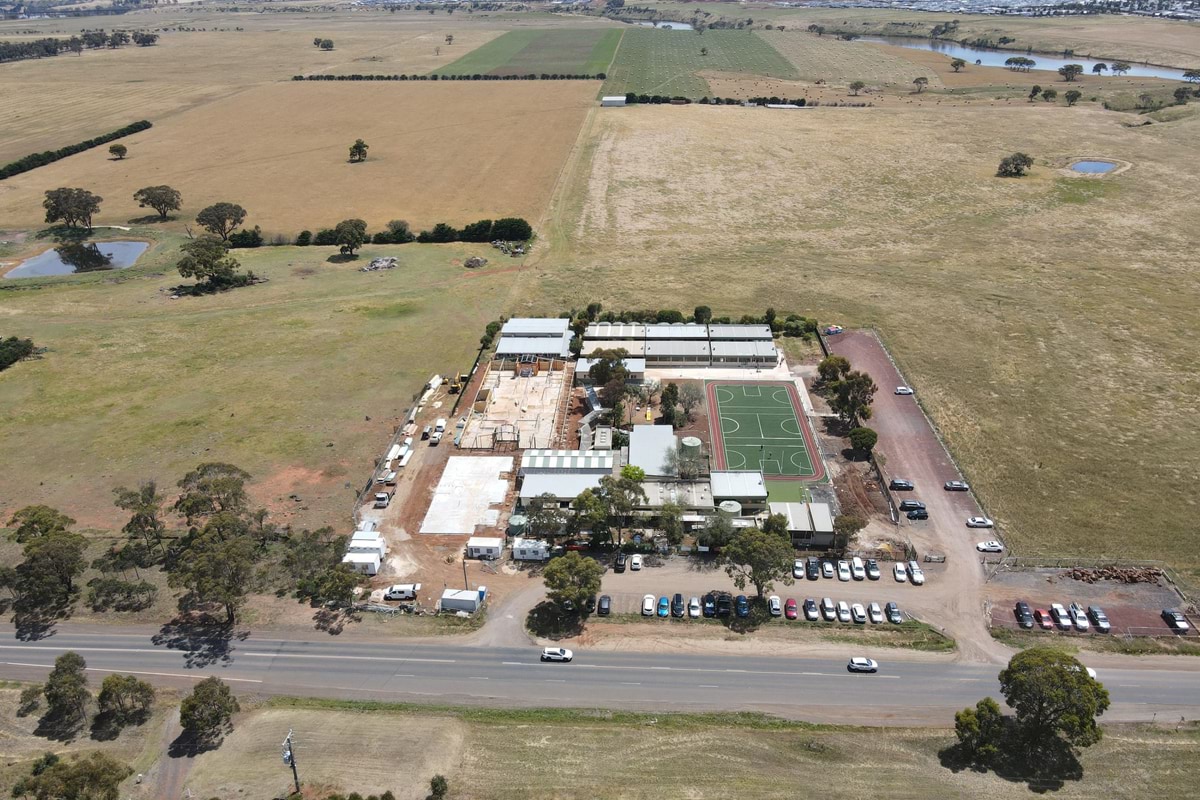 Exford Primary School - school upgrade, December 2021 construction progress