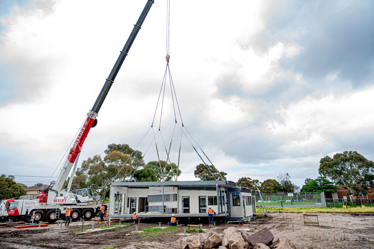 Keysborough Primary School Kindergarten - new kindergarten, construction progress