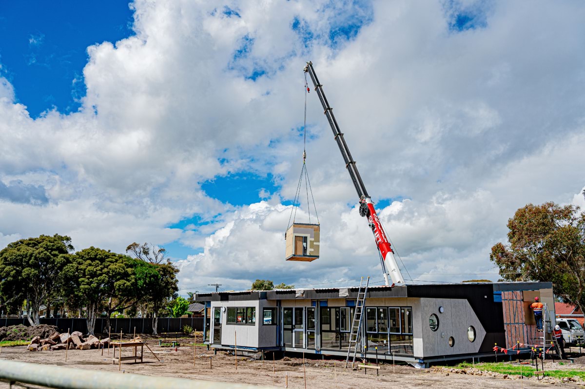 Keysborough Primary School Kindergarten - new kindergarten, construction progress