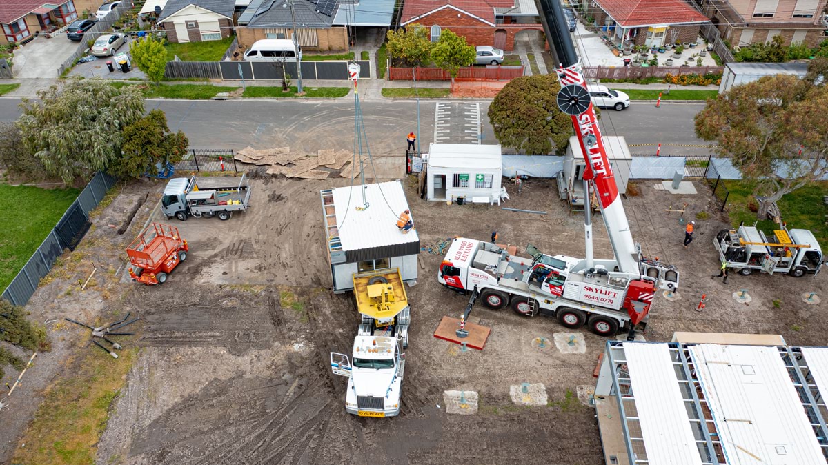 Keysborough Primary School Kindergarten - new kindergarten, construction progress