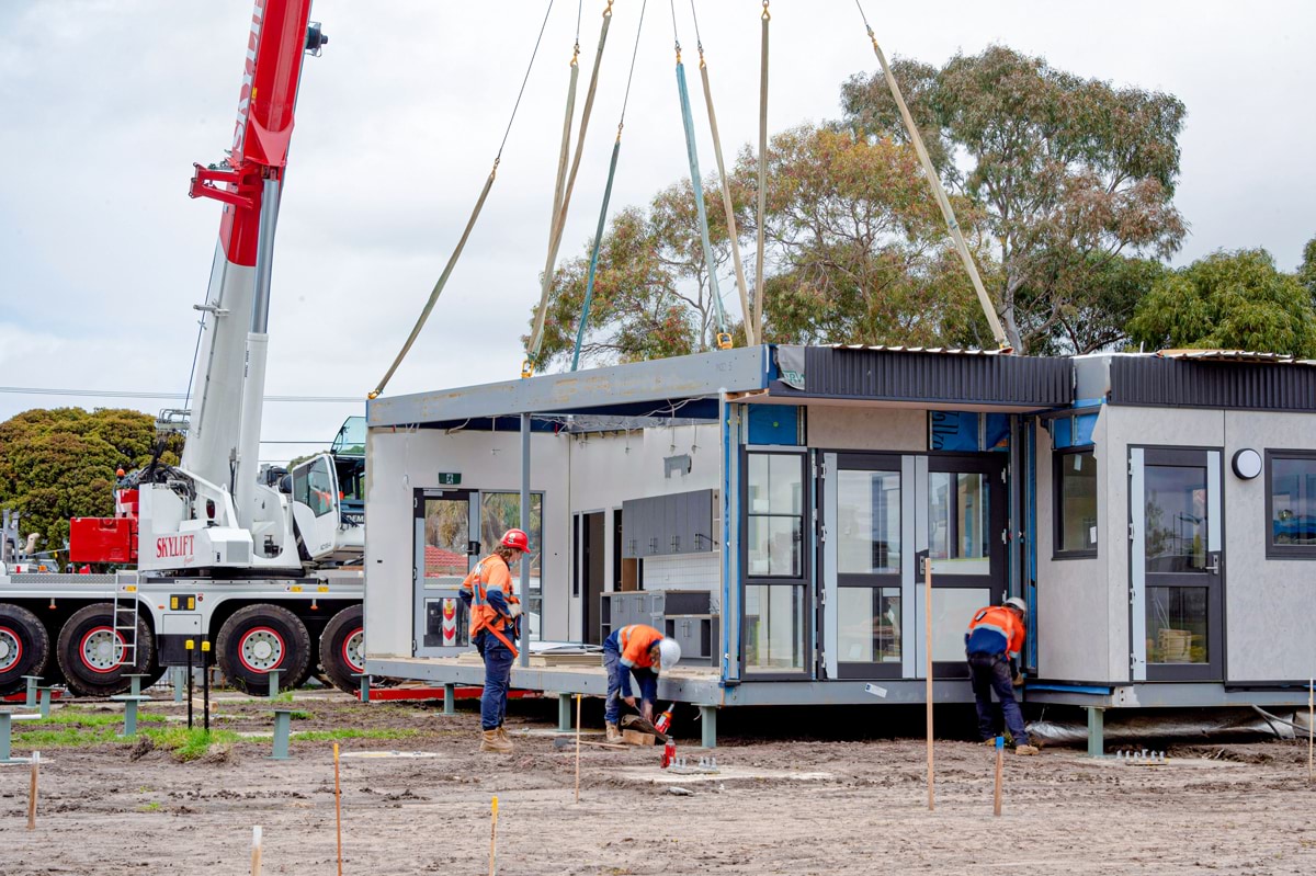 Keysborough Primary School Kindergarten - new kindergarten, construction progress