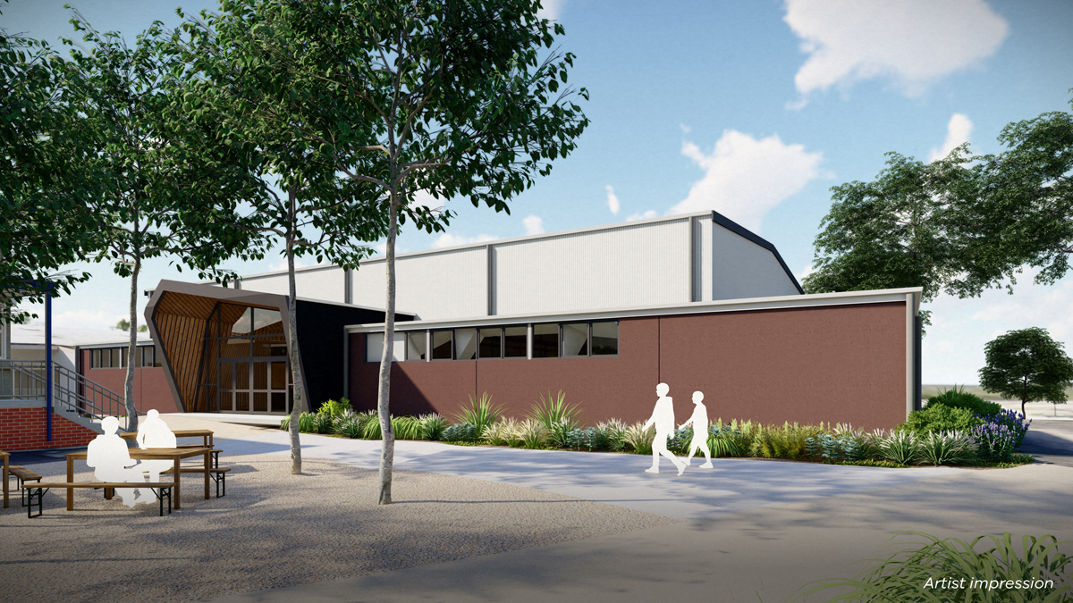 Lalor Secondary College - Performing Arts Centre refurbishment, illustrated render