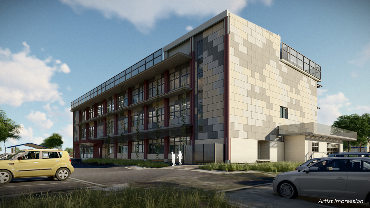 Lalor Secondary College - multi-storey building, illustrated render