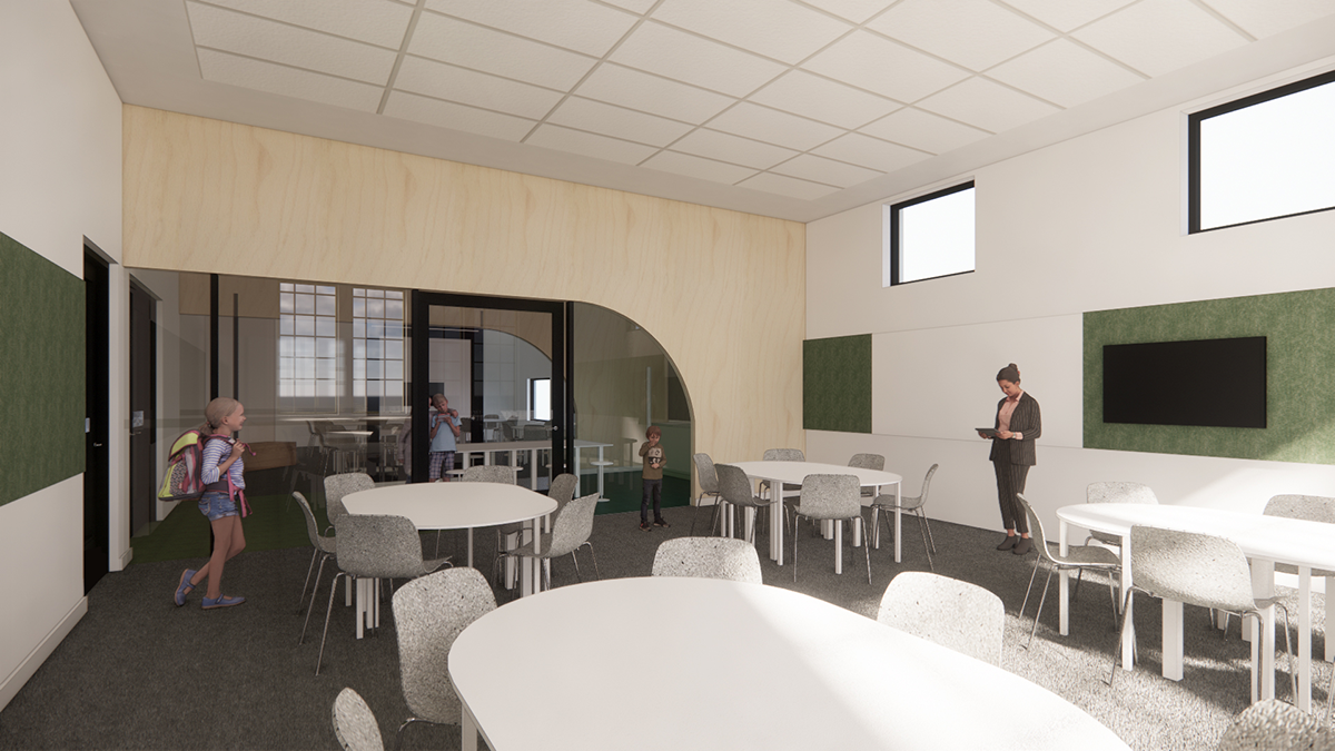 Reservoir Primary School - main building, general purpose classroom, illustrated render