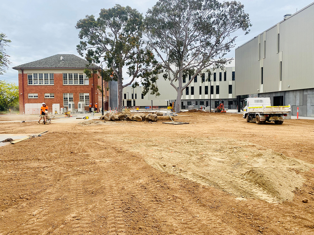 Greater Shepparton Secondary College - new school, construction progress