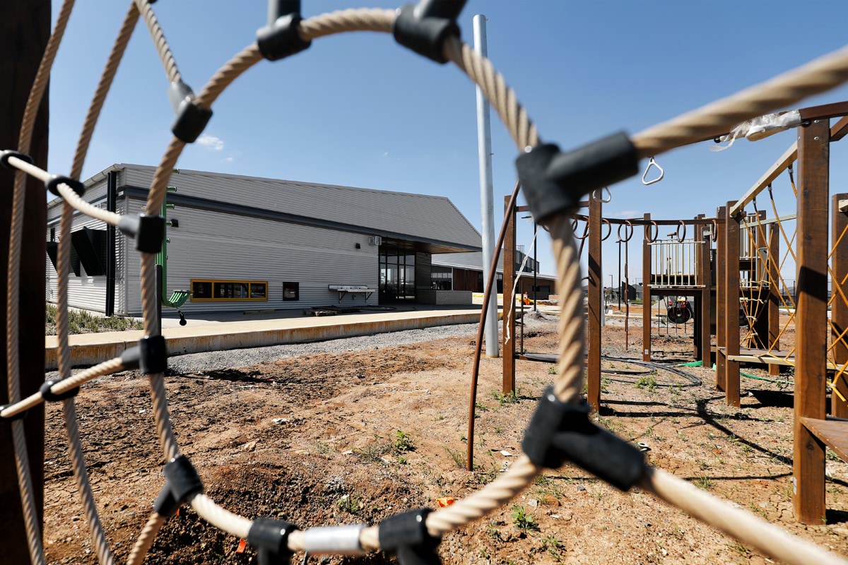 Strathtulloh Primary School - new school, November 2021 construction progress