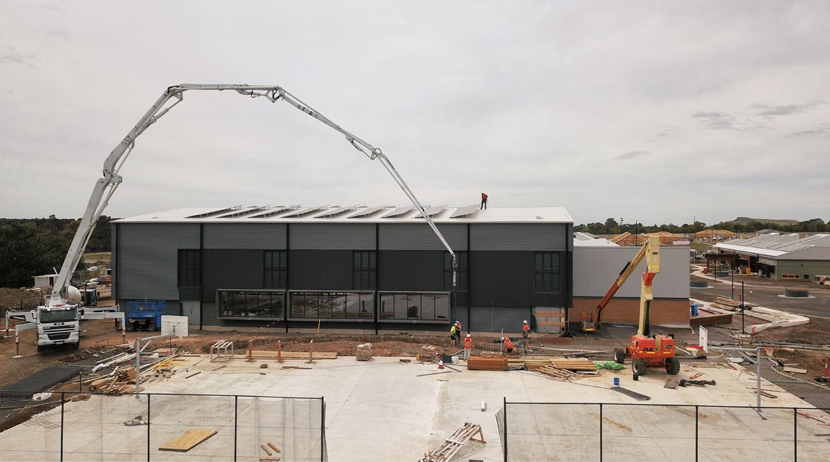 Willowbank Primary School - new school, November 2021 construction progress